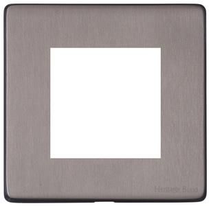 Heritage Brass Vintage Range Satin Black Nickel, X66 - 2 Module Euro Plate