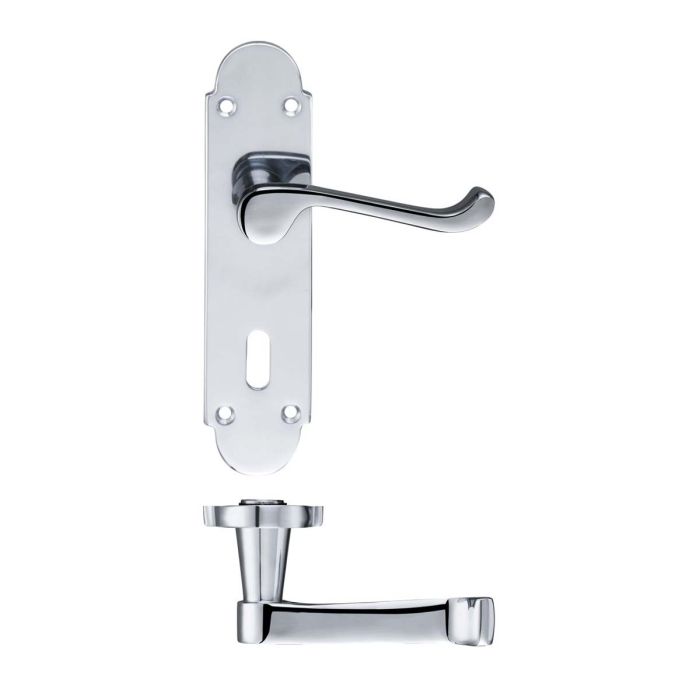 Zoo Hardware Project Oxford Door Handle on Backplate - Pair