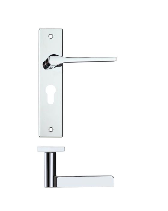 Zoo Hardware Rosso Maniglie Draco Door Handle on Backplate - Pair