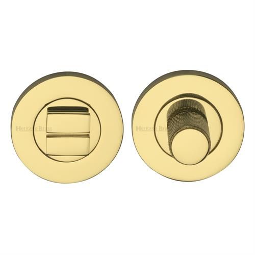 M.Marcus Heritage Brass Round Knurled Turn and Release