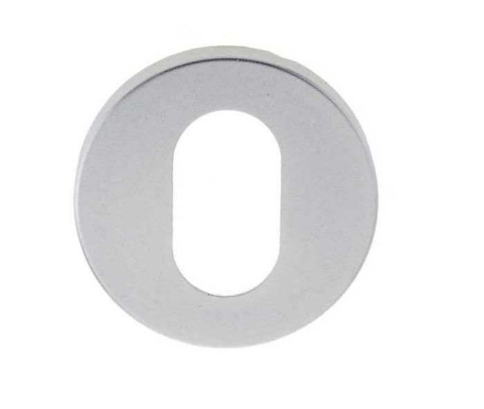 Frelan Oval Profile Escutcheon Satin Anodised Aluminium - SAA12