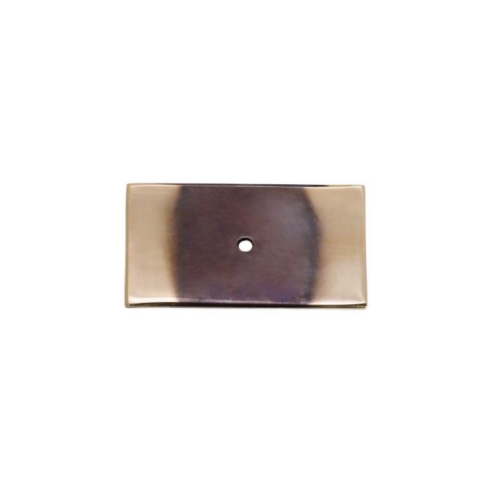 Spira Brass Rectangle Backplate for Cupboard Knobs