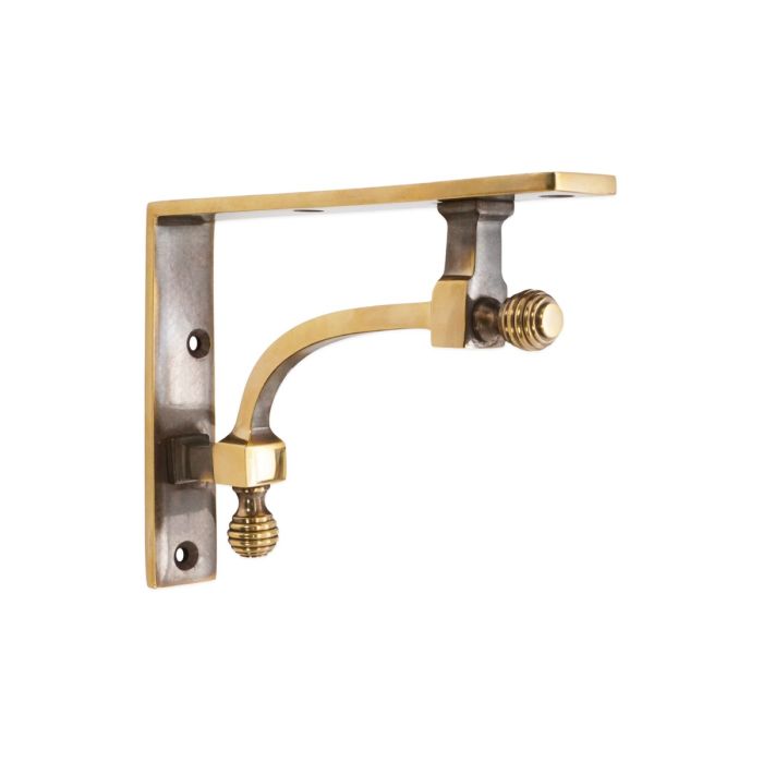 Spira Brass Beehive Small Shelf Bracket