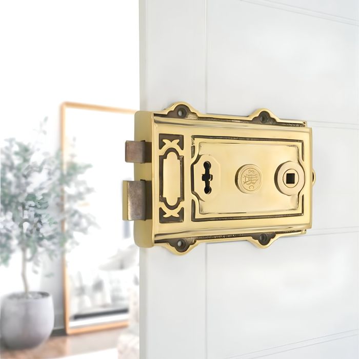 Spira Brass Davenport Rim Lock