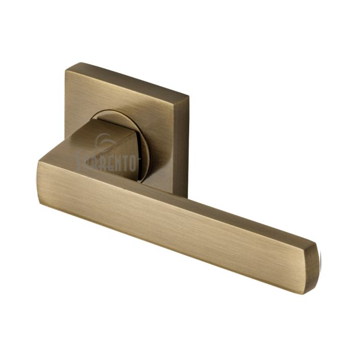 M.Marcus Sorrento Axis Door Handle on Square Rose - Pair