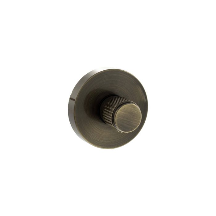 Atlantic Hardware Senza Pari Knurled WC Turn and Release on Minimal Round Rose