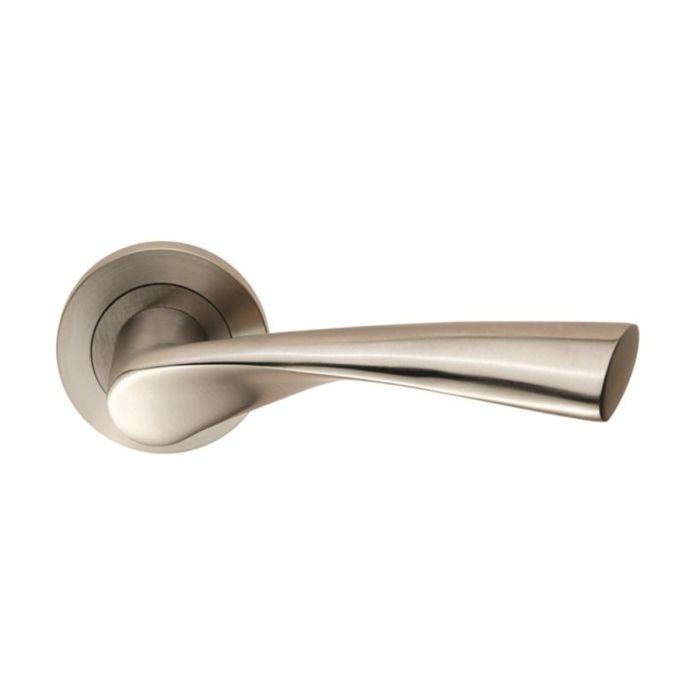 Eurospec Breeze Door Handle on Rose - Pair