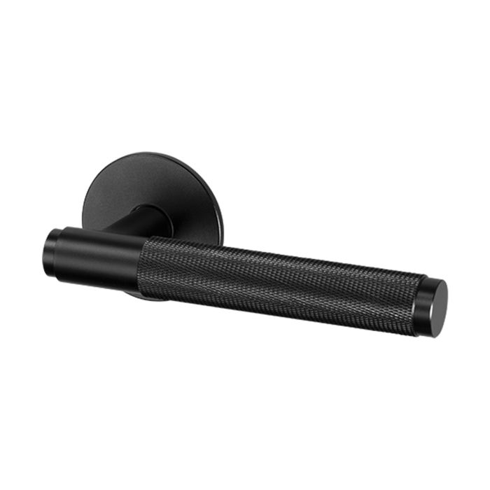 Buster and Punch Cross Door Handle on Rose - Pair