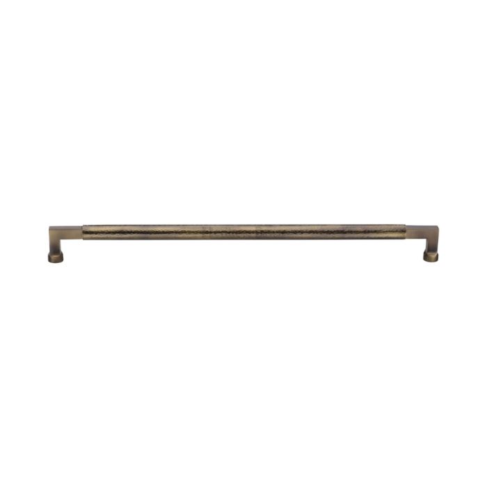 M.Marcus Heritage Brass Door Pull Handle Hammered Bauhaus Design