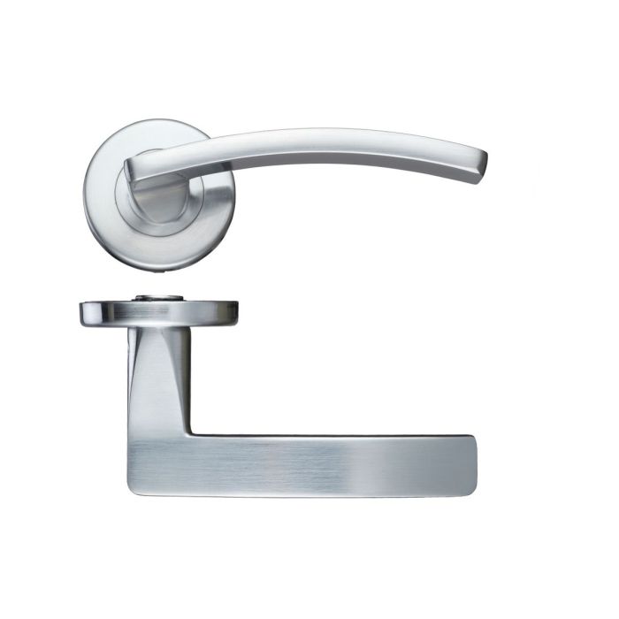 Zoo Hardware Stanza Contract Toledo Door Handle on Rose - Pair