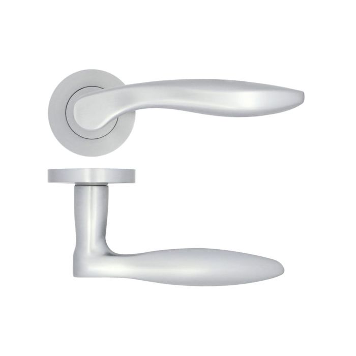 Zoo Hardware Stanza Cadiz Door Handle on Rose - Pair