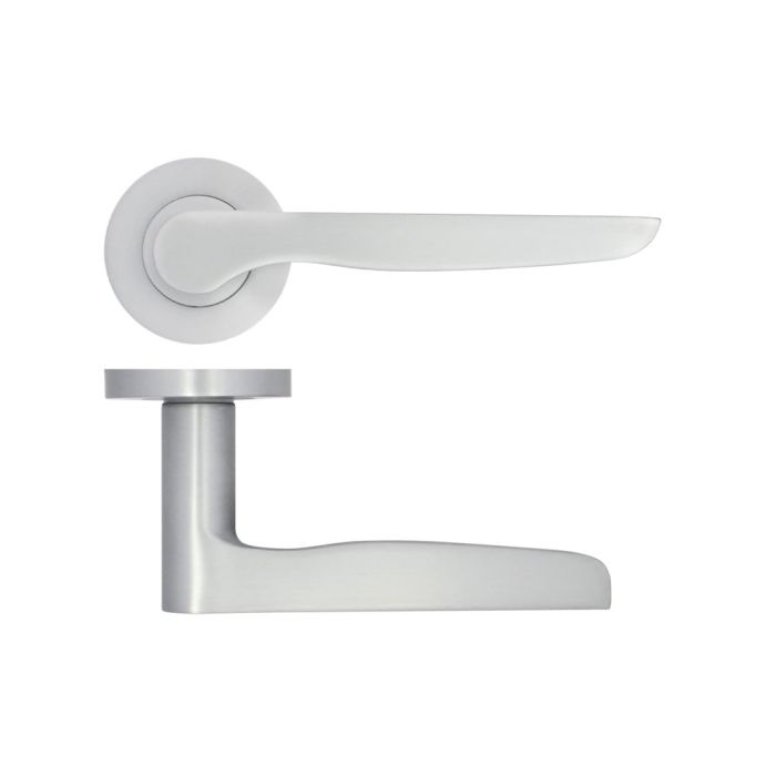 Zoo Hardware Stanza Vigo Door Handle on Rose - Pair