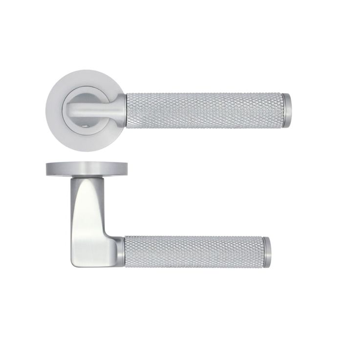 Zoo Hardware Stanza Bilbao Door Handle on Rose - Pair