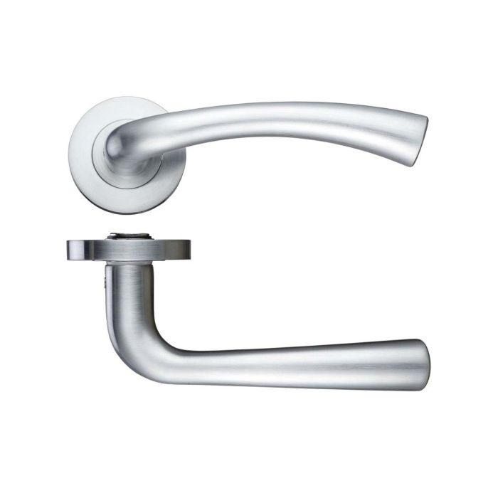 Zoo Hardware Stanza Designer Florence Door Handle on Rose - Pair